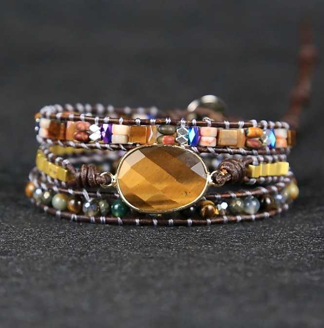 Tijgeroog Wikkelarmband Myspirituals