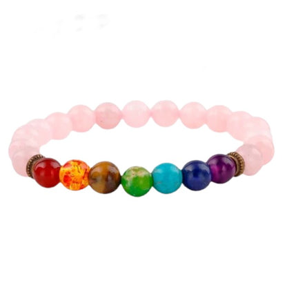 7 Chakra Rozenkwarts Armband Myspirituals