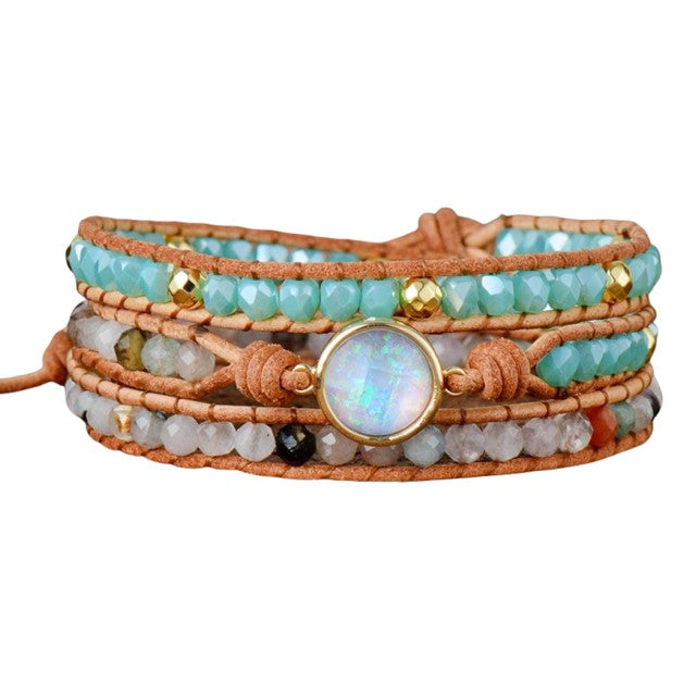 Amazoniet Bergkristal - Armband Myspirituals