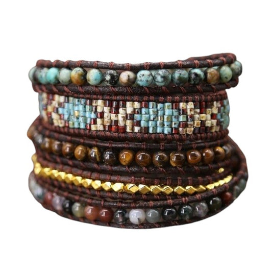 Geweven Bohemian Wikkelarmband Myspirituals