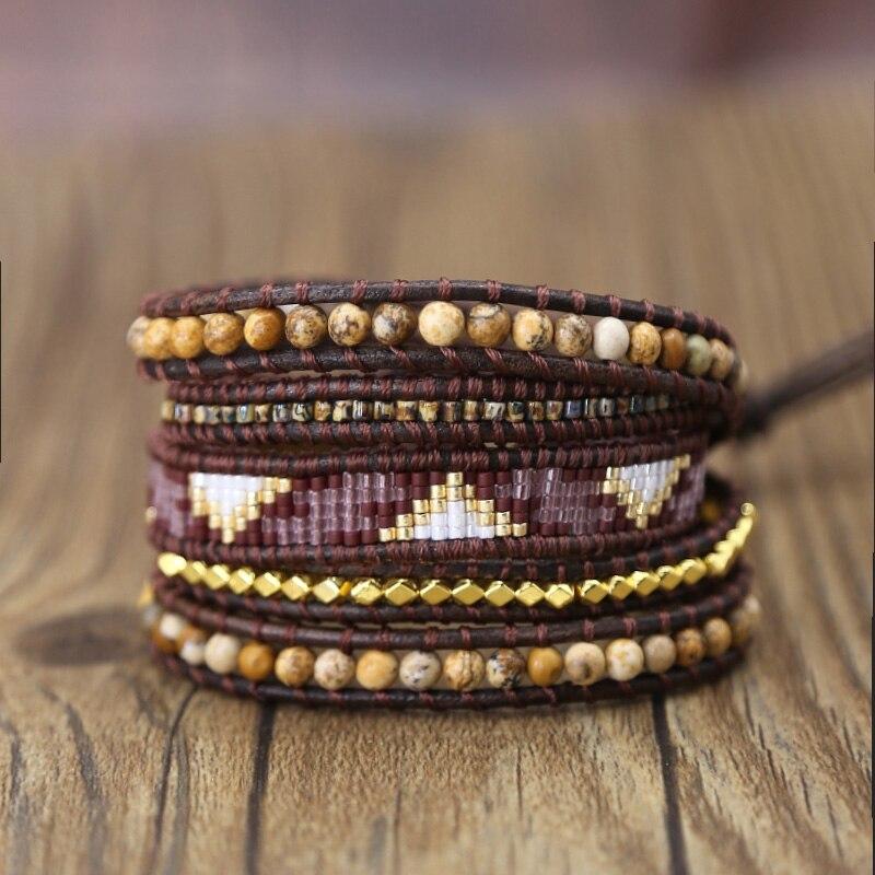 Handgeweven Bohemian Wikkelarmband Myspirituals