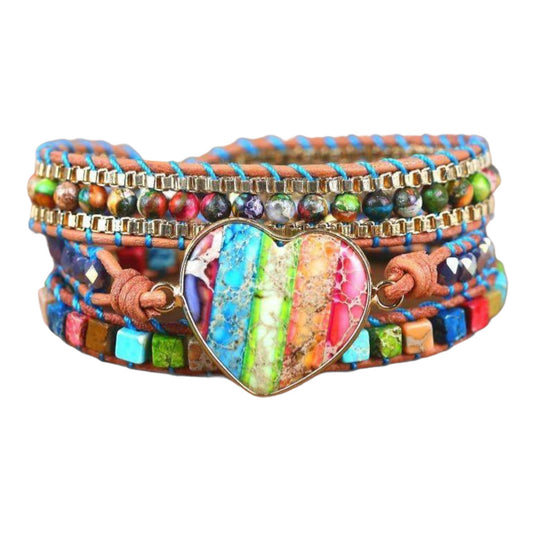 Regenboog Chakra hart armband Myspirituals