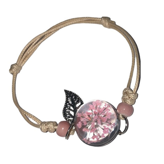 Roze/Blauwe Paardenbloem Armband - MySpirituals