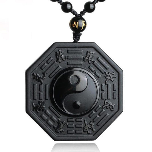 Yin Yang Obsidiaan Ketting Myspirituals