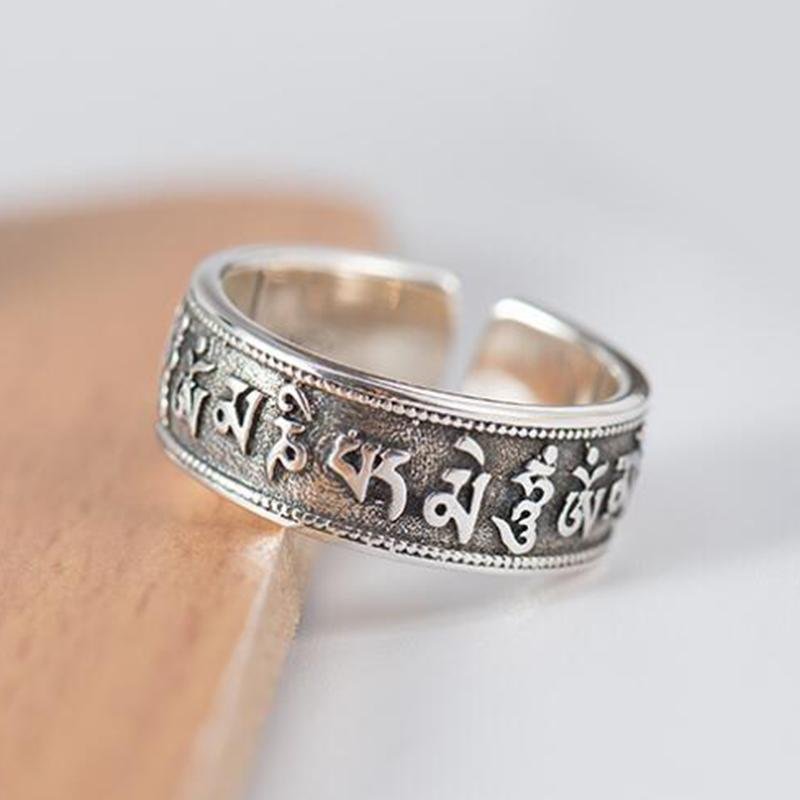 Zilveren Mantra Ring Myspirituals